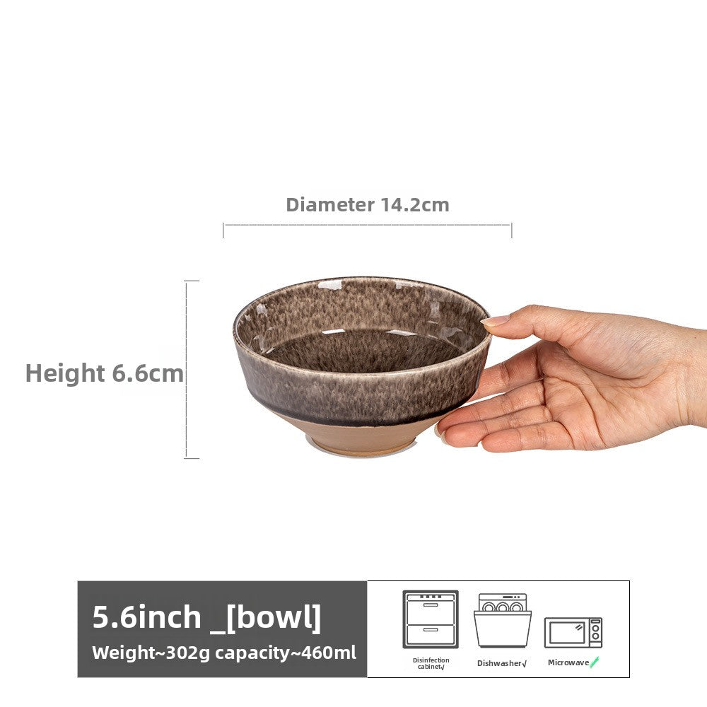 Retro Ceramic Salad Bowl Set