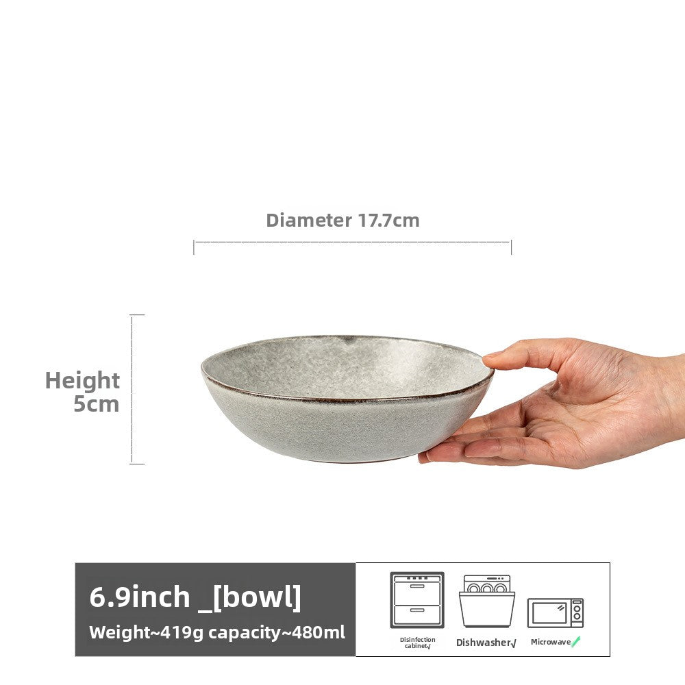 Retro Ceramic Salad Bowl Set