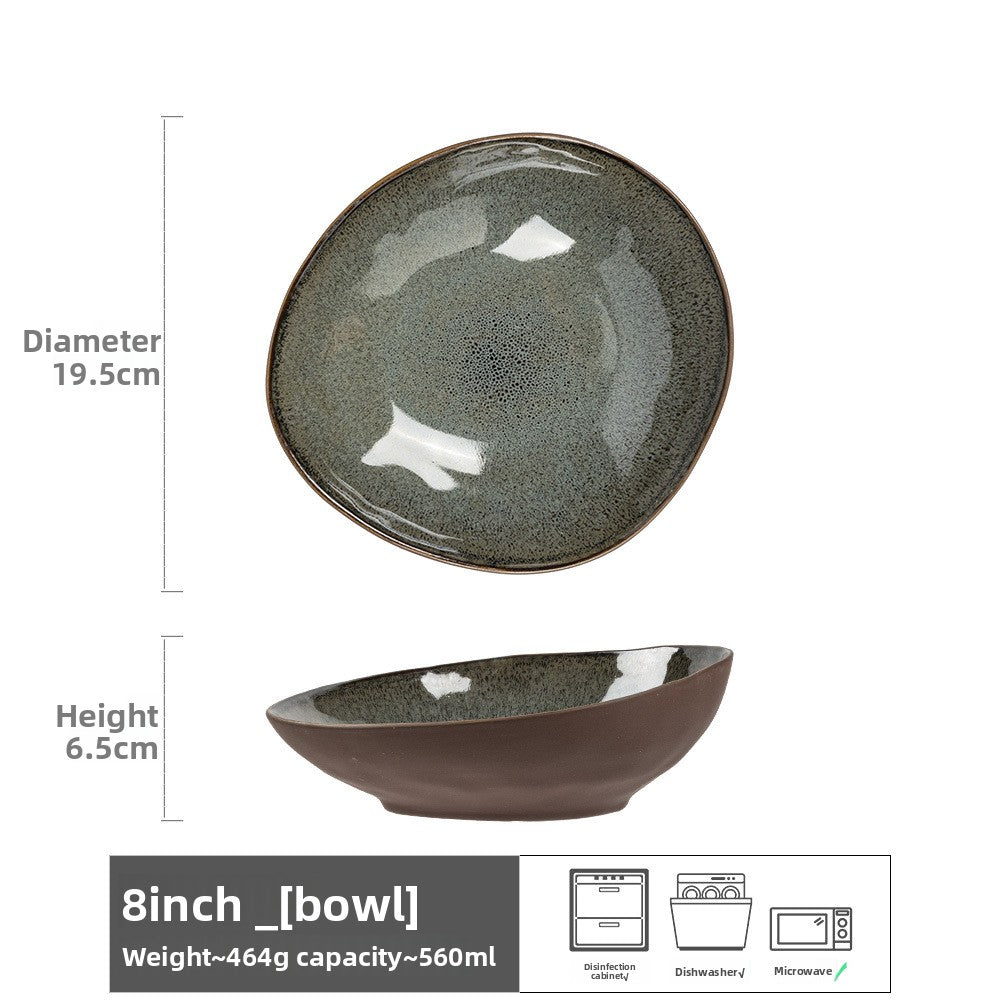 Retro Ceramic Salad Bowl Set