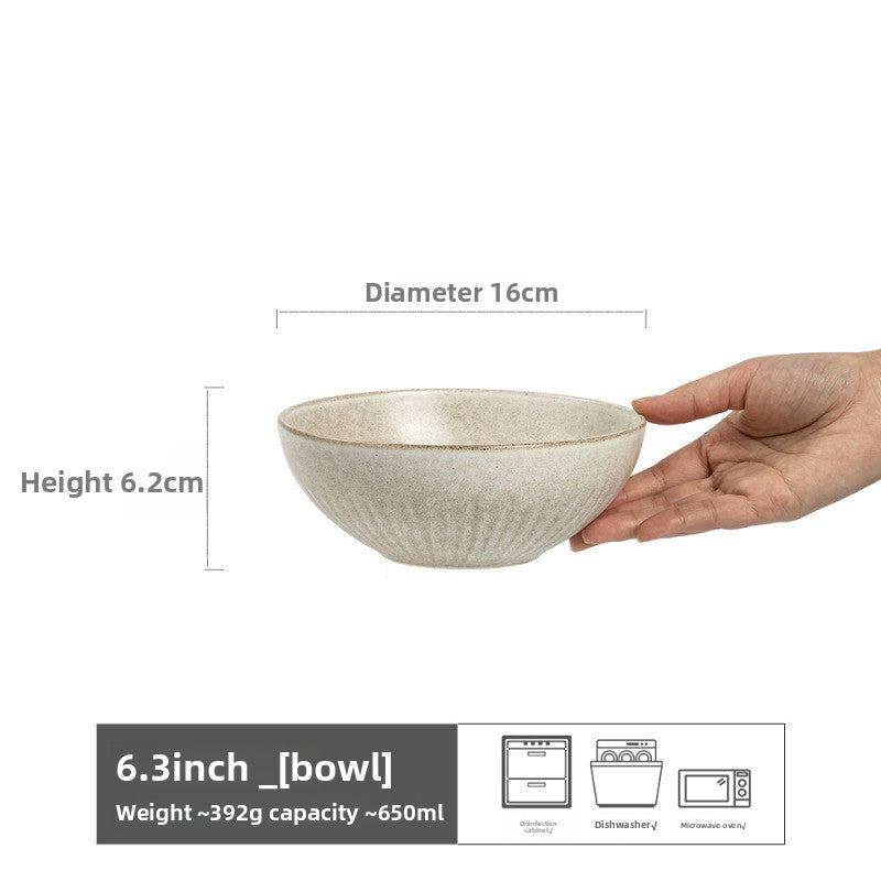 Retro Ceramic Salad Bowl Set