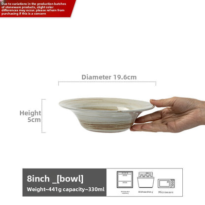 Retro Ceramic Salad Bowl Set