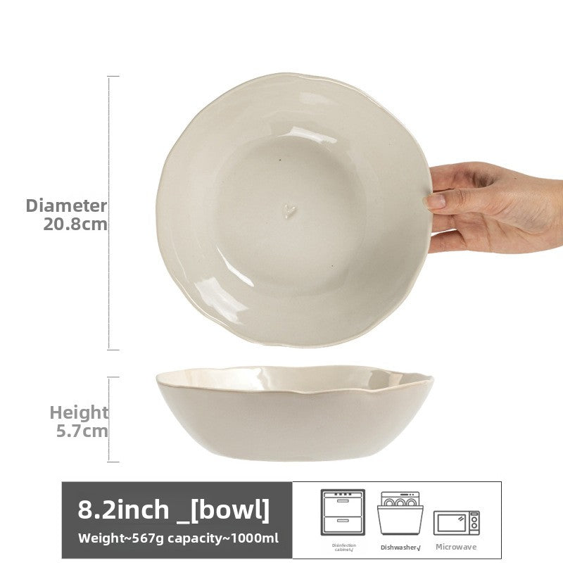 Retro Ceramic Salad Bowl Set
