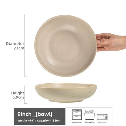 Retro Ceramic Salad Bowl Set