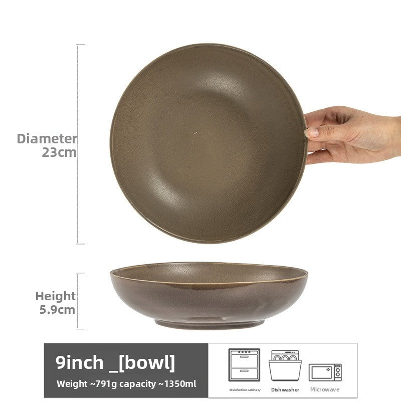Retro Ceramic Salad Bowl Set