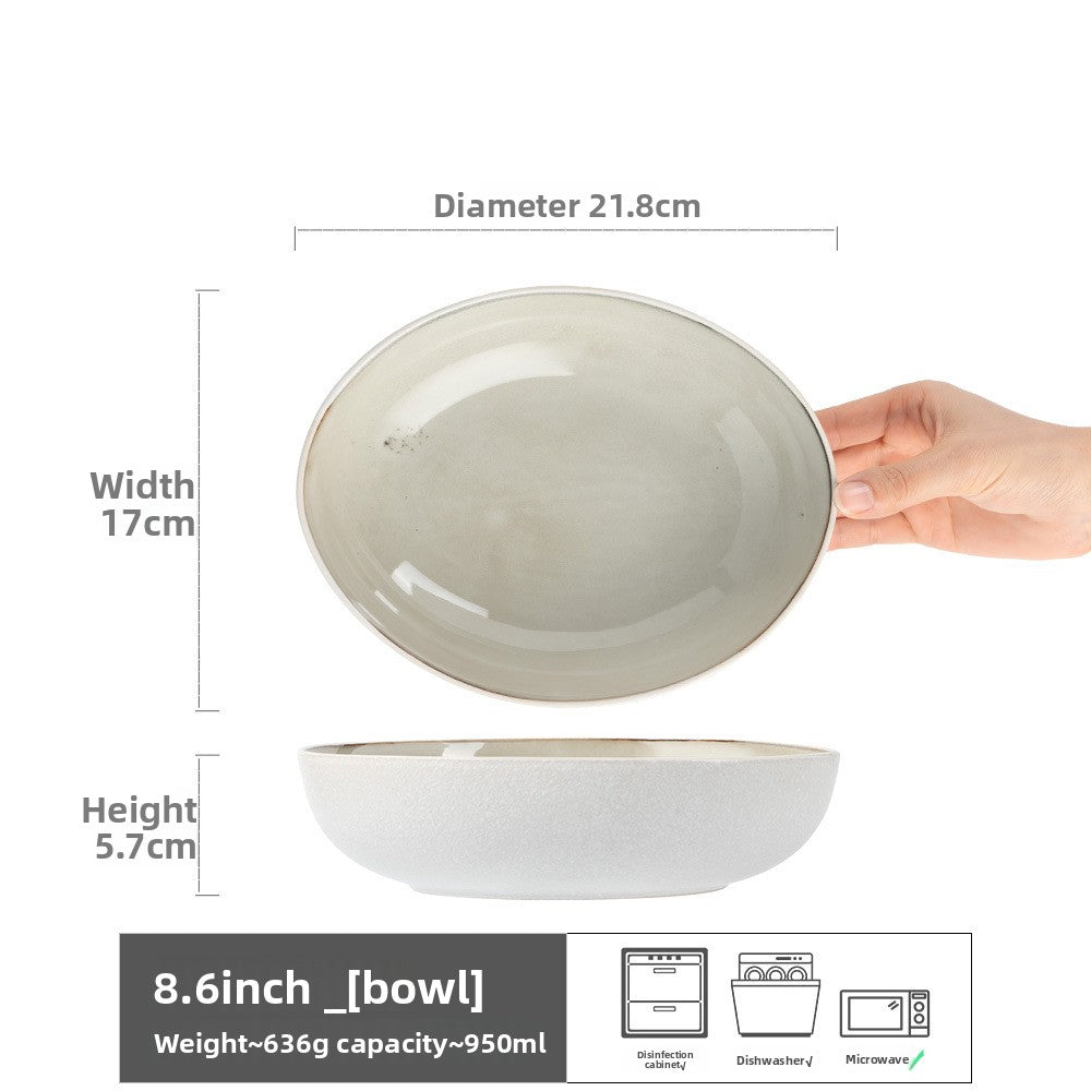 Retro Ceramic Salad Bowl Set