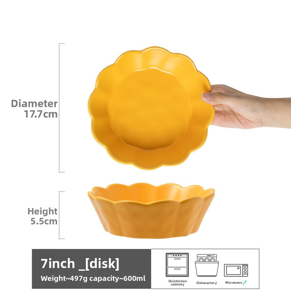 Retro Ceramic Salad Bowl Set