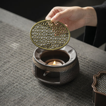 Retro Ceramic Tea Warming Stove Aromatherapy Heater