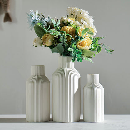 Retro Ceramic Vase Three-Piece Set Home Decorative
