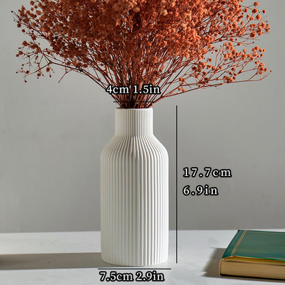 Retro Ceramic Vase Three-Piece Set Home Decorative