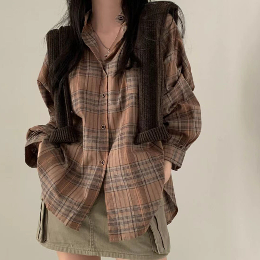 Retro checkered shirt