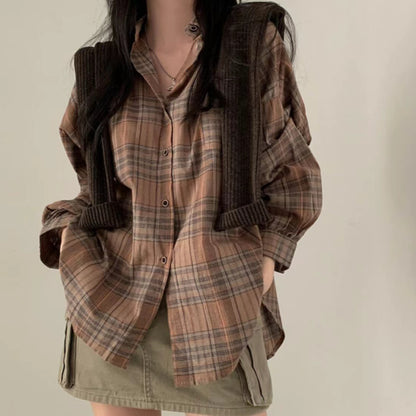 Retro checkered shirt