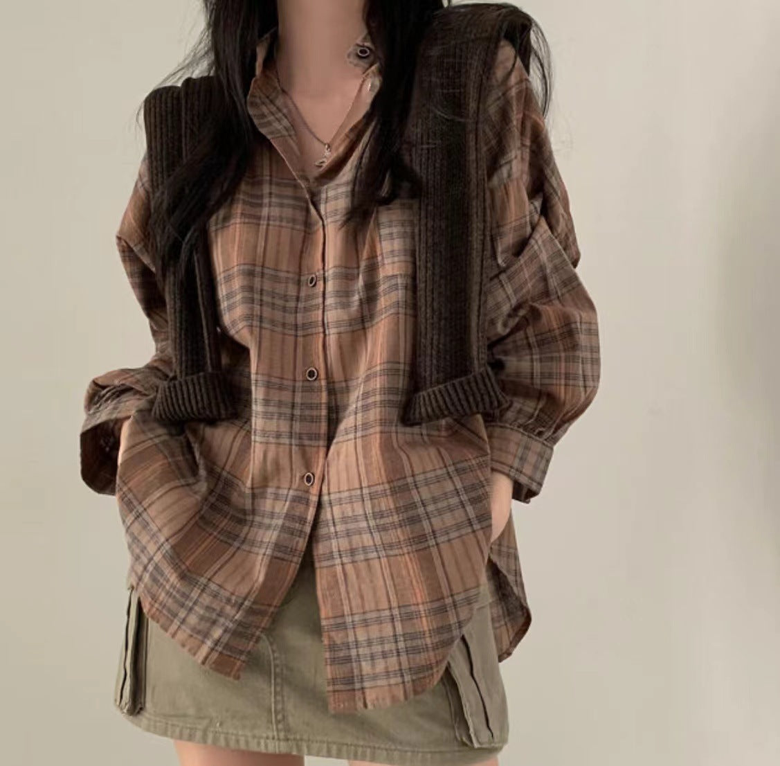 Retro checkered shirt