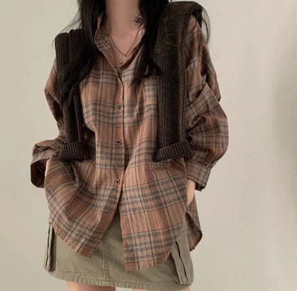 Retro checkered shirt