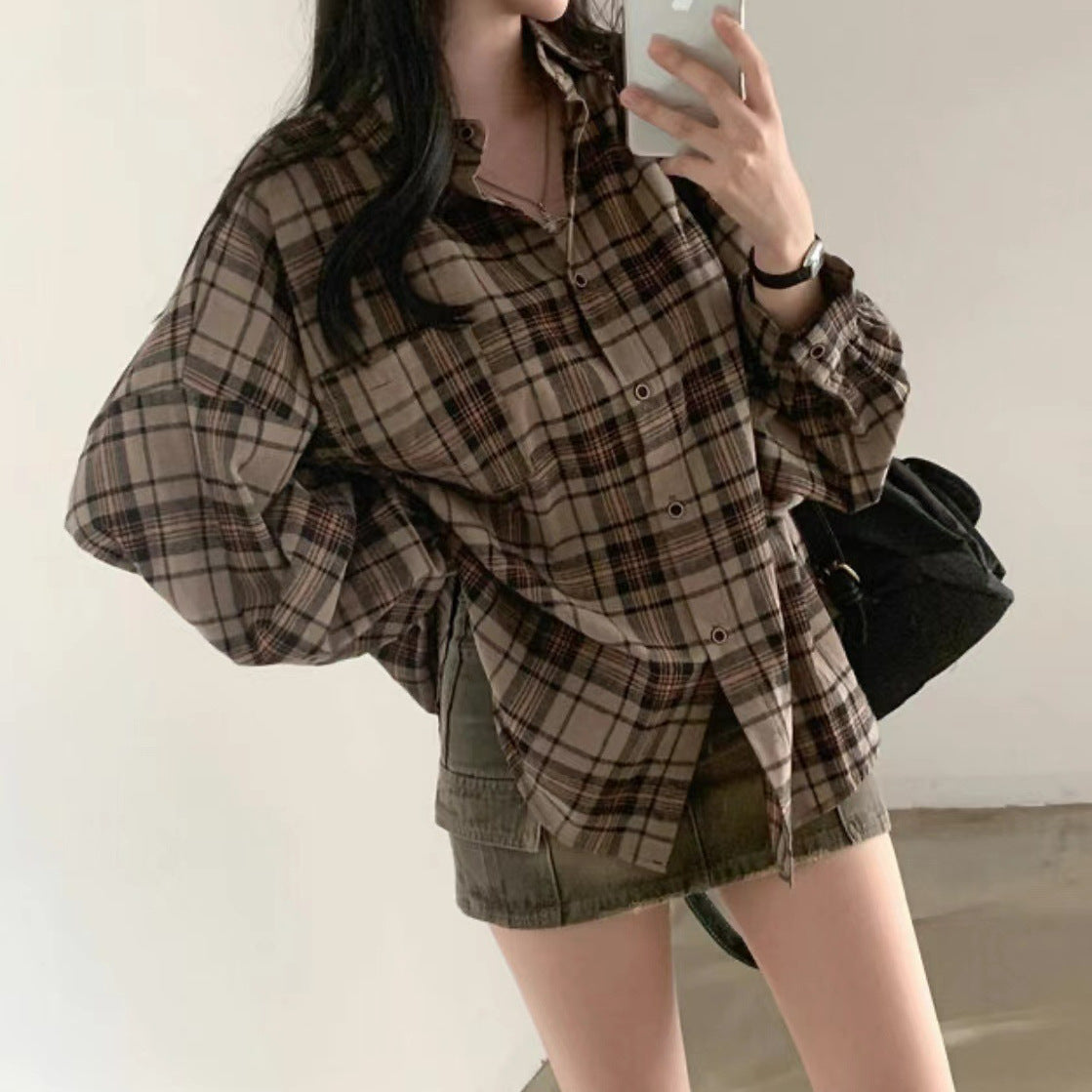 Retro checkered shirt