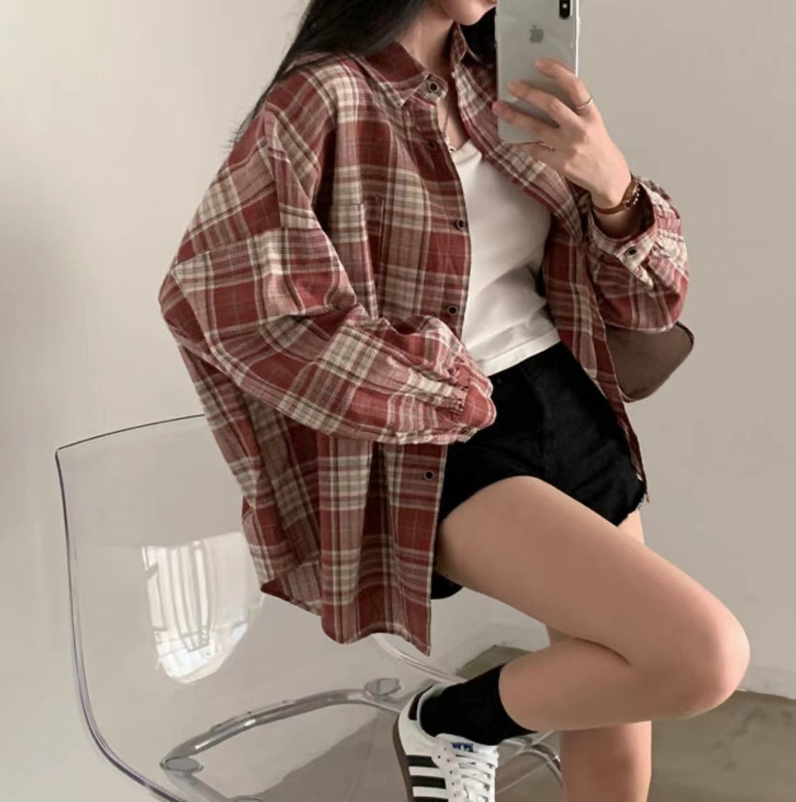 Retro checkered shirt