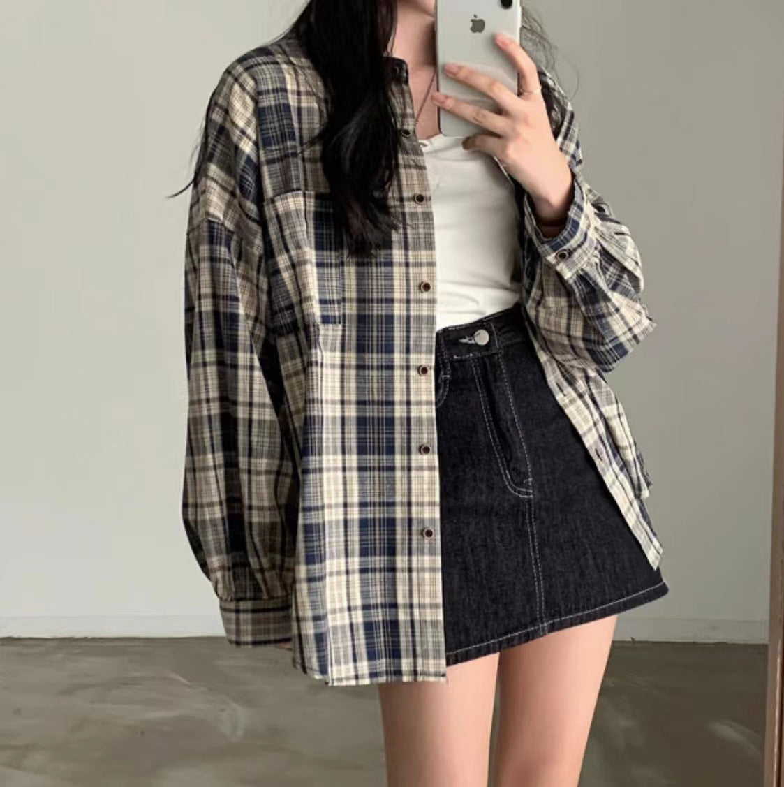Retro checkered shirt
