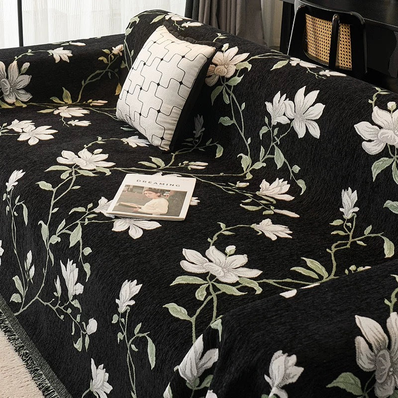 Retro chenille sofa cover