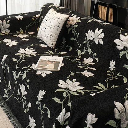 Retro chenille sofa cover