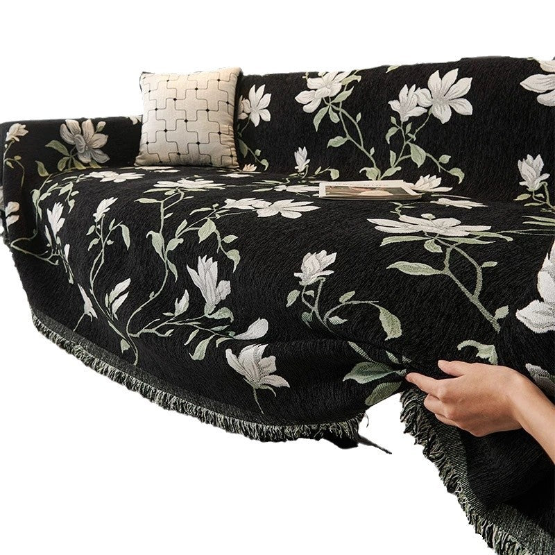 Retro chenille sofa cover