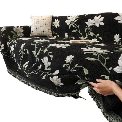 Retro chenille sofa cover