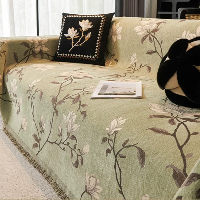 Retro chenille sofa cover