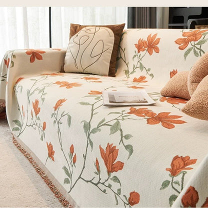 Retro chenille sofa cover
