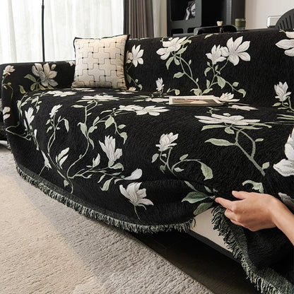 Retro chenille sofa cover