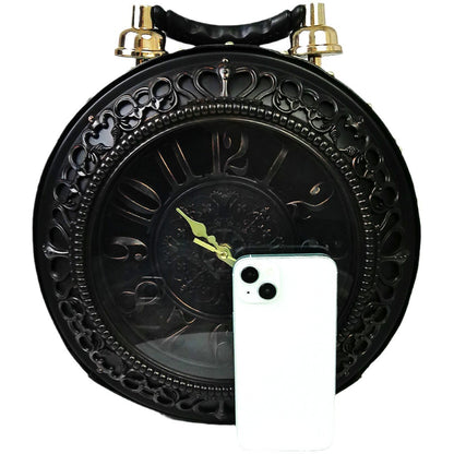 Retro Clock Design Women's Crossbody Bag