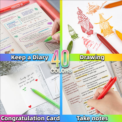 Retro Color Gel Pens for Writing and Sketching