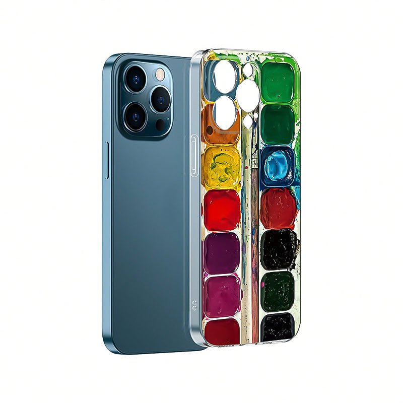 Retro color palette phone case