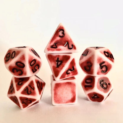 Retro Colorful Polyhedral Dice Set