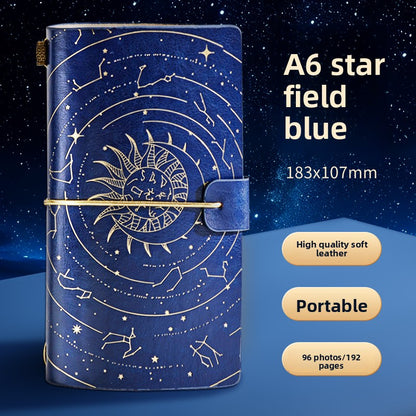 Retro Constellation Notebook with Strap