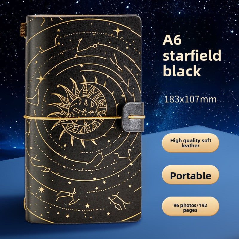 Retro Constellation Notebook with Strap