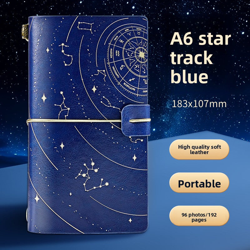 Retro Constellation Notebook with Strap
