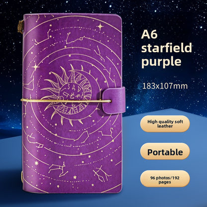 Retro Constellation Notebook with Strap