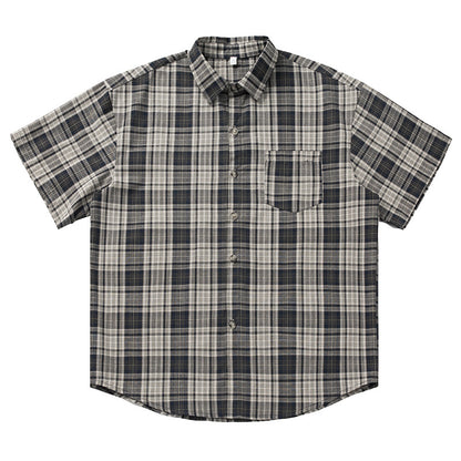Retro Contrasting Color Shirt