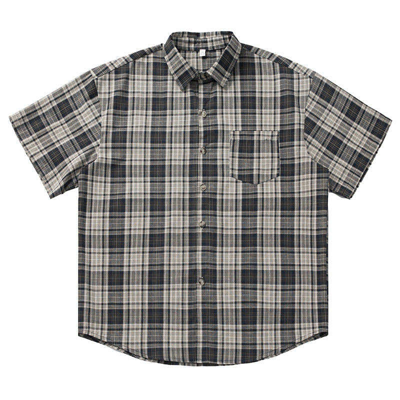 Retro Contrasting Color Shirt