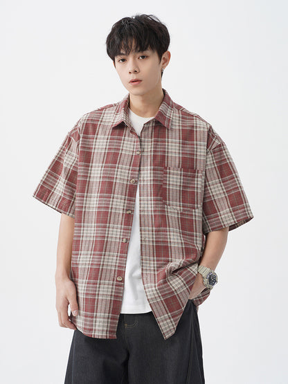 Retro Contrasting Color Shirt