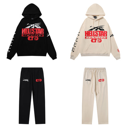Retro Cotton Hooded Sweatshirt for Men and Women
