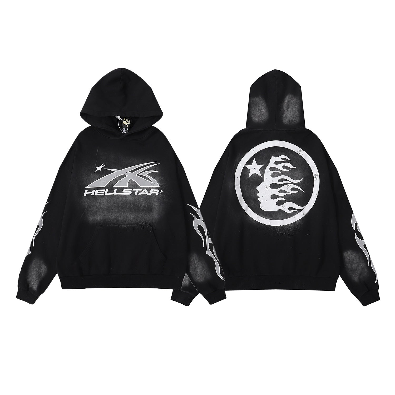 Retro Cotton Hooded Sweatshirt for Men and Women