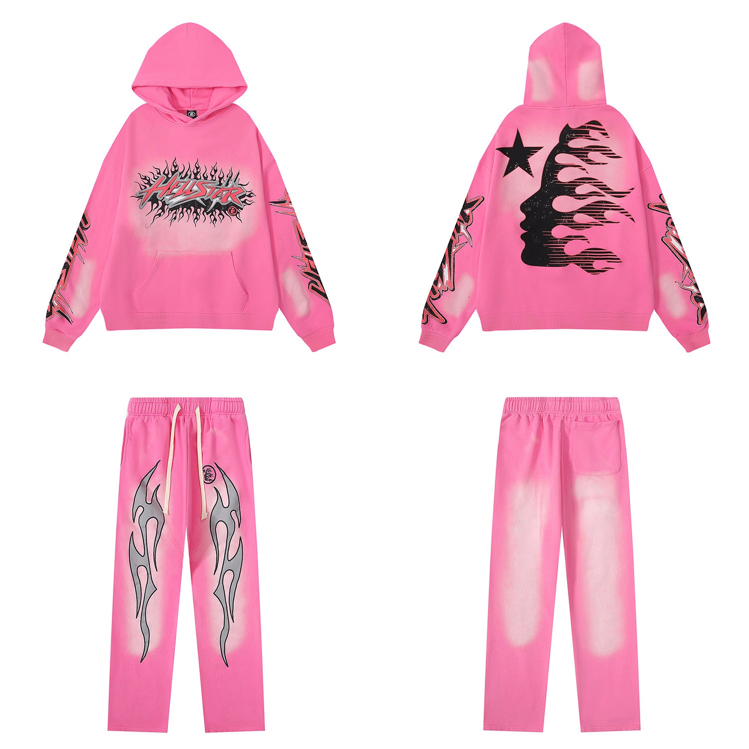 Retro Cotton Hooded Sweatshirt for Men and Women
