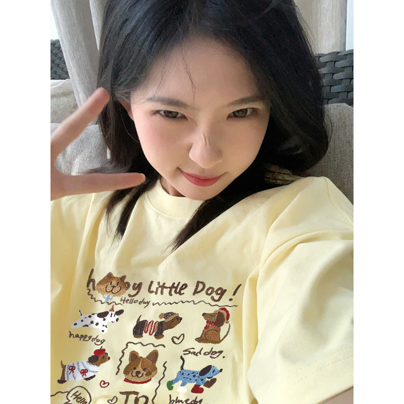 Retro Cotton Short Sleeve T Shirt
