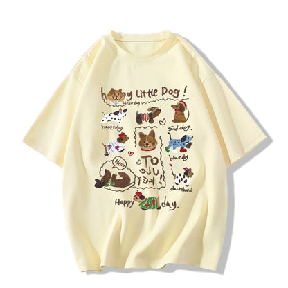 Retro Cotton Short Sleeve T Shirt
