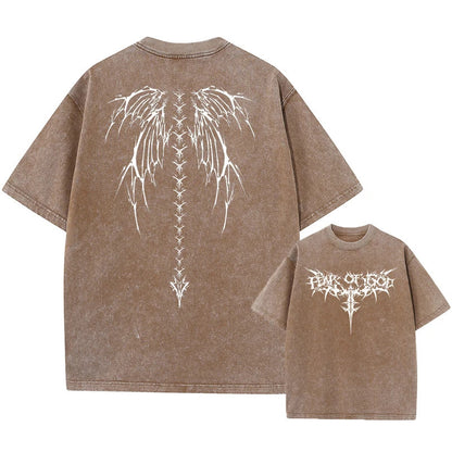 Retro cotton T-shirt