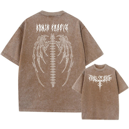 Retro cotton T-shirt