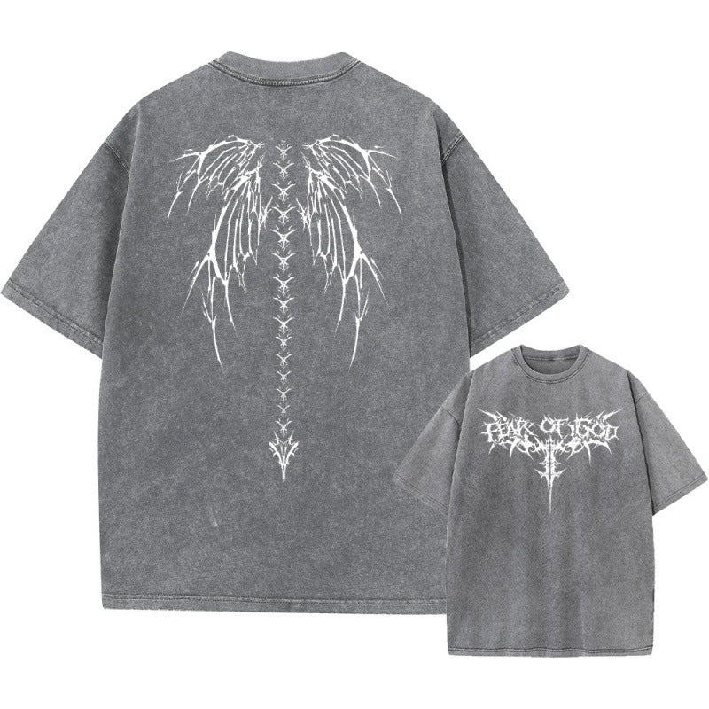 Retro cotton T-shirt