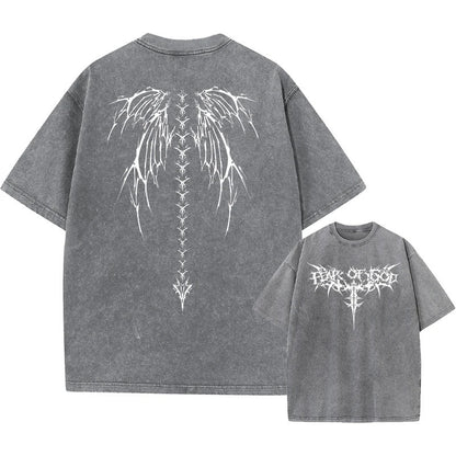 Retro cotton T-shirt