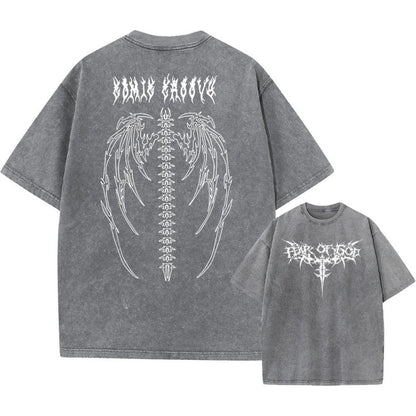 Retro cotton T-shirt