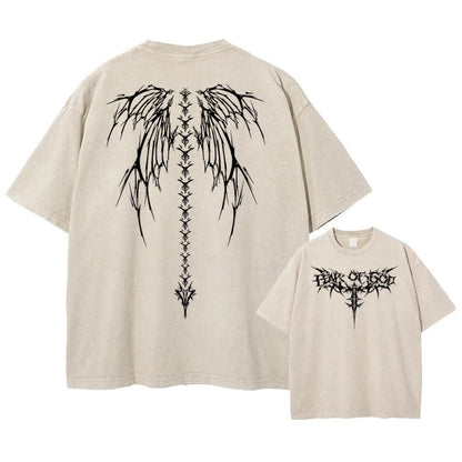 Retro cotton T-shirt