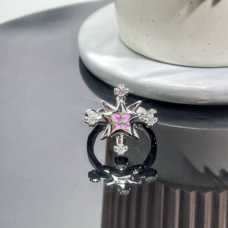 Retro Cross Punk Open Adjustable Ring